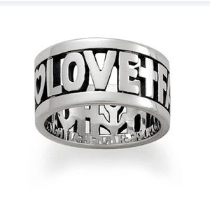 James Avery "Faith Hope & Love" Ring size 8